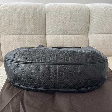 Monogram Leather Hobo Bag