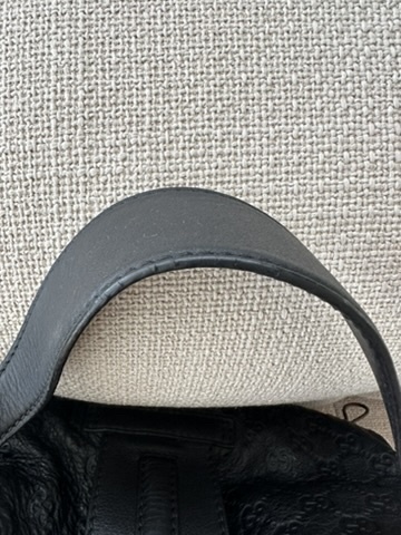 Monogram Leather Hobo Bag