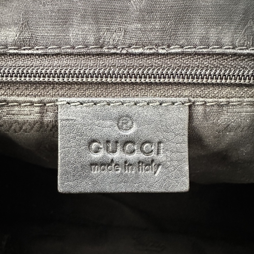 Monogram Leather Hobo Bag