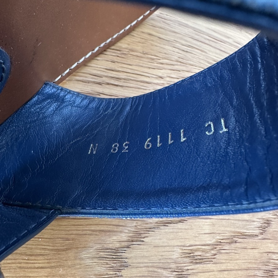 Starboard Flat Thong Sandals in blue Denim Monogram LV