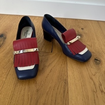 Calfskin Rockstud Uptown Fringe Loafer