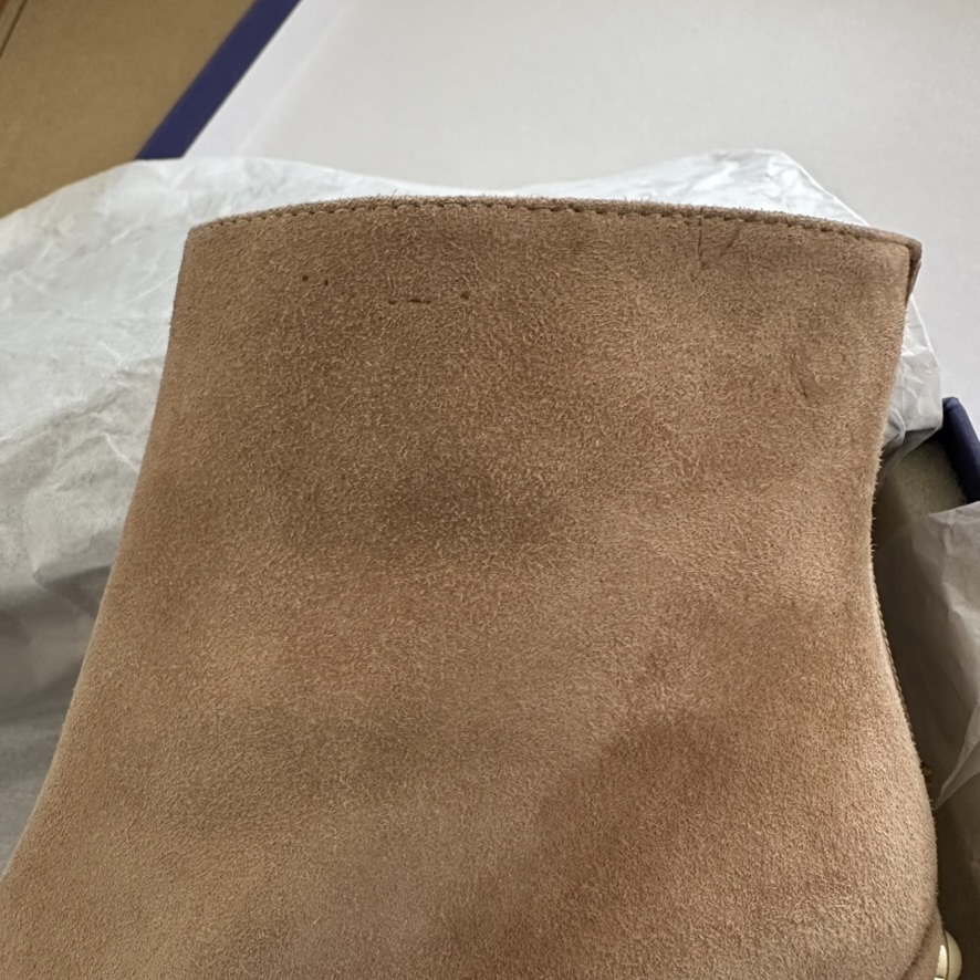 Brown Suede Pearl Bacari Ankle Boots in tan suede