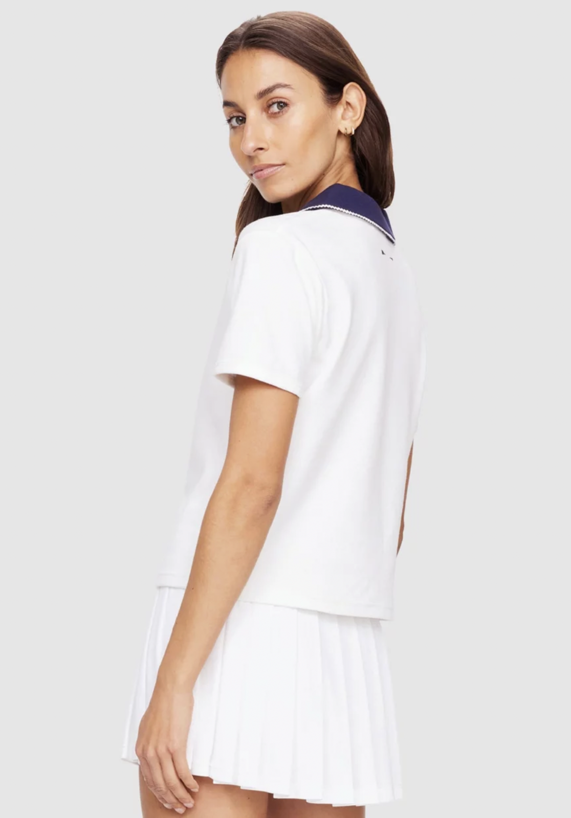 JACOBS V NECK COLLARED POLO - WHITE [USW125038]