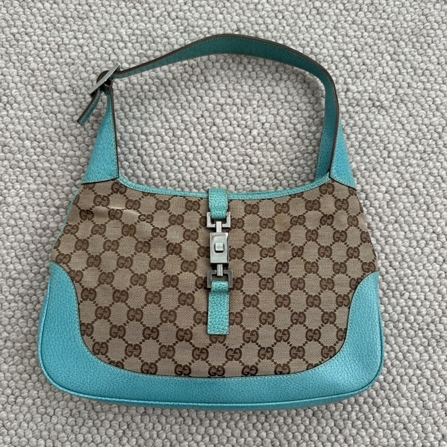 vintage Jackie shoulder bag in beige GG canvas