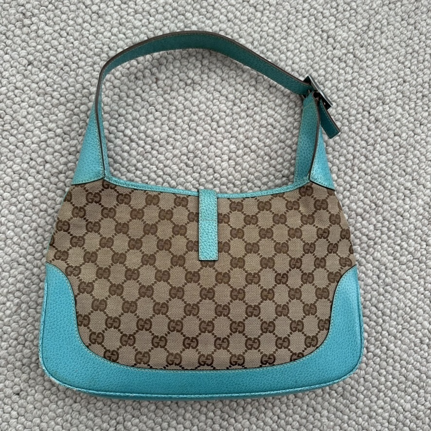 vintage Jackie shoulder bag in beige GG canvas