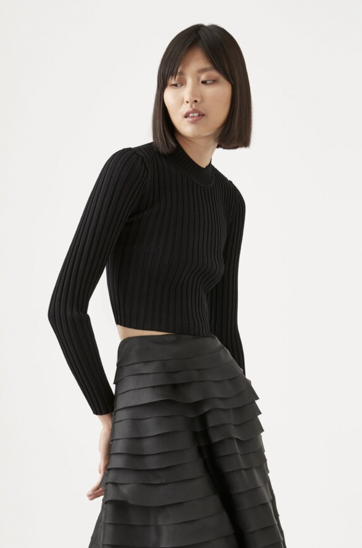 Delphine Back Twist Knit Top