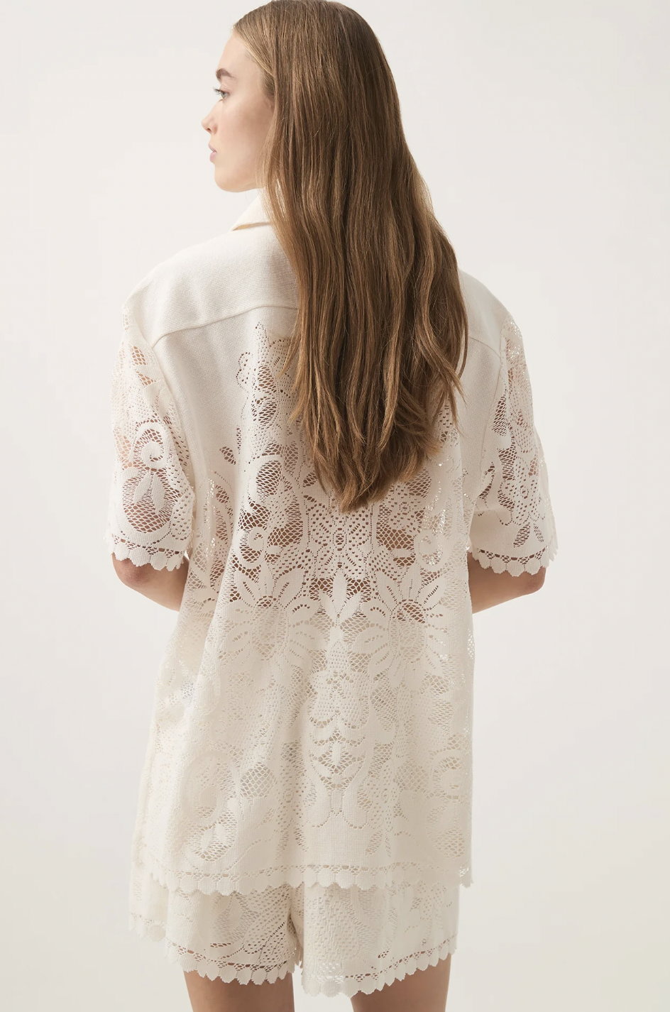 Muses Lace Oversize Shirt