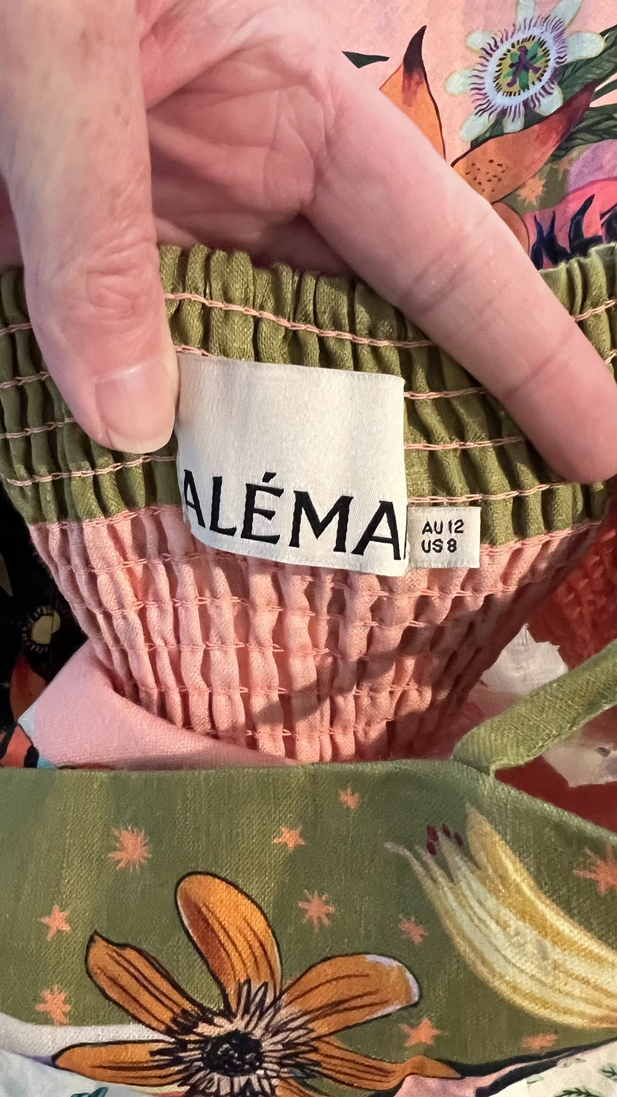  Meagan Boyd linen midi dress (sz 12)