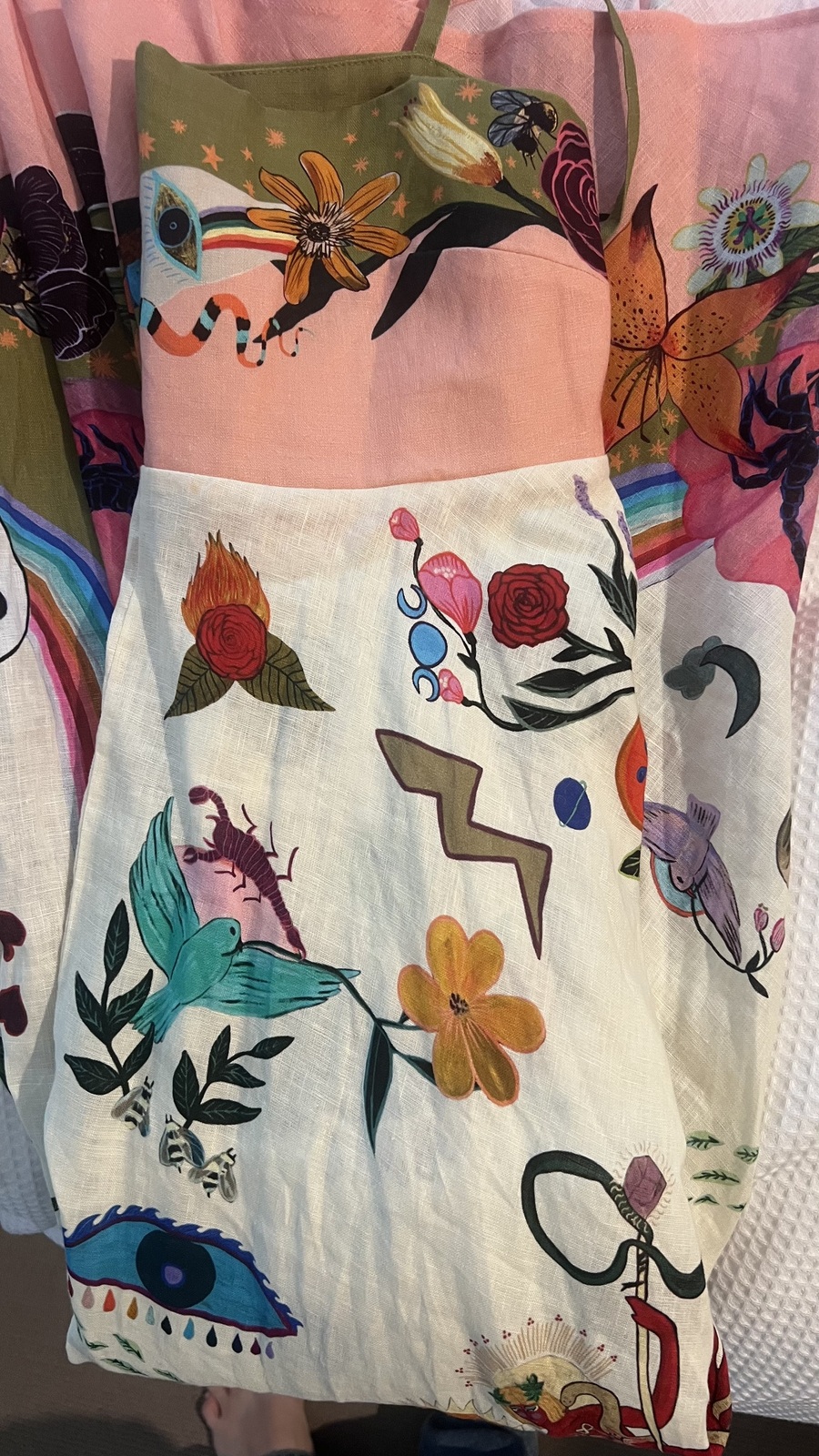  Meagan Boyd linen midi dress (sz 12)