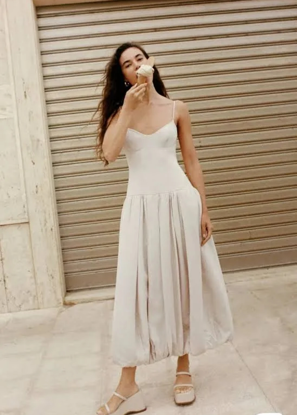 Vento bubble dress sz. 12 (Cream)