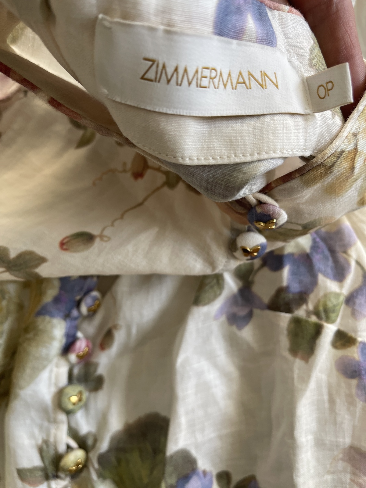 linen floral shirt size OP