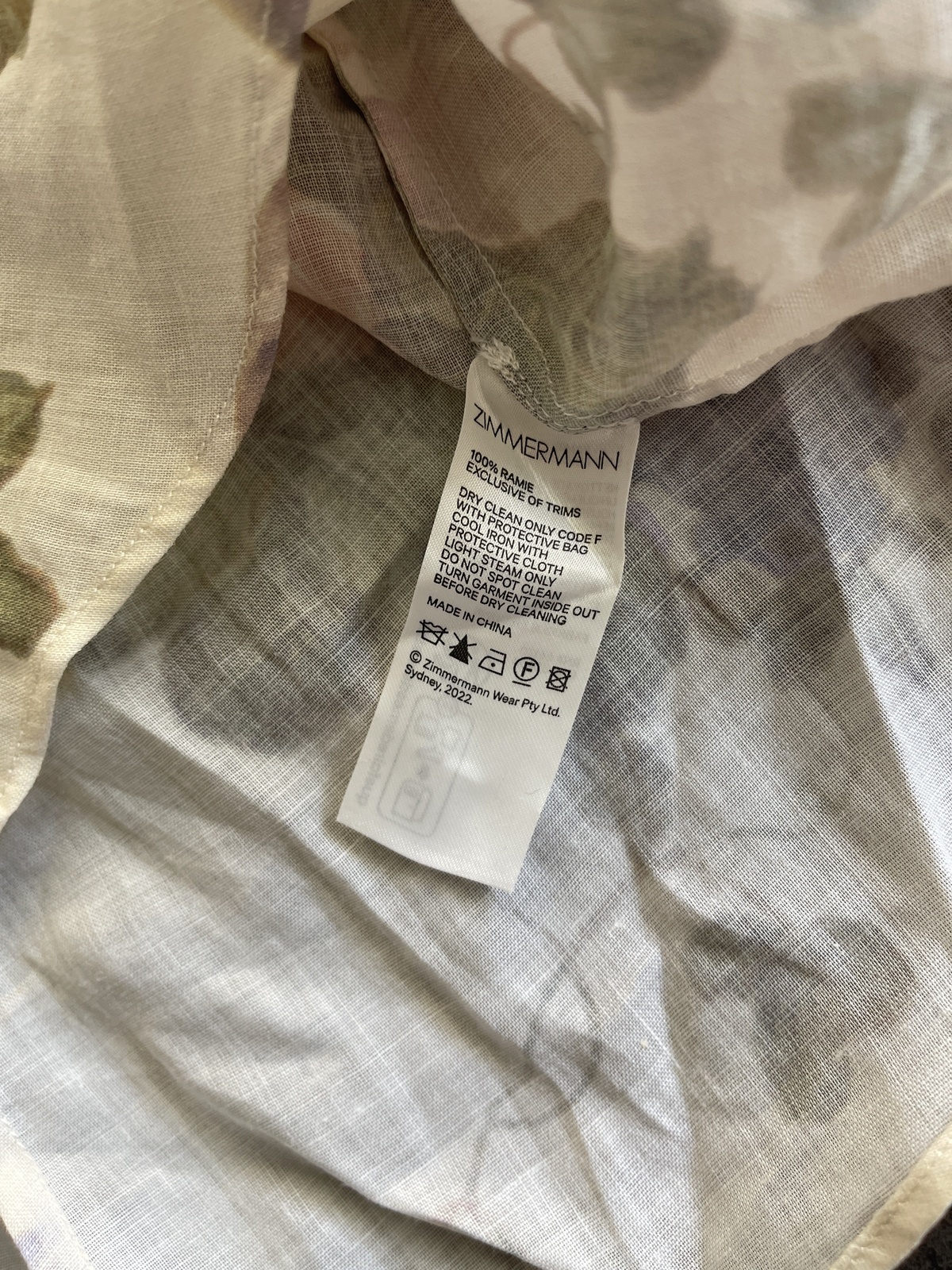 linen floral shirt size OP