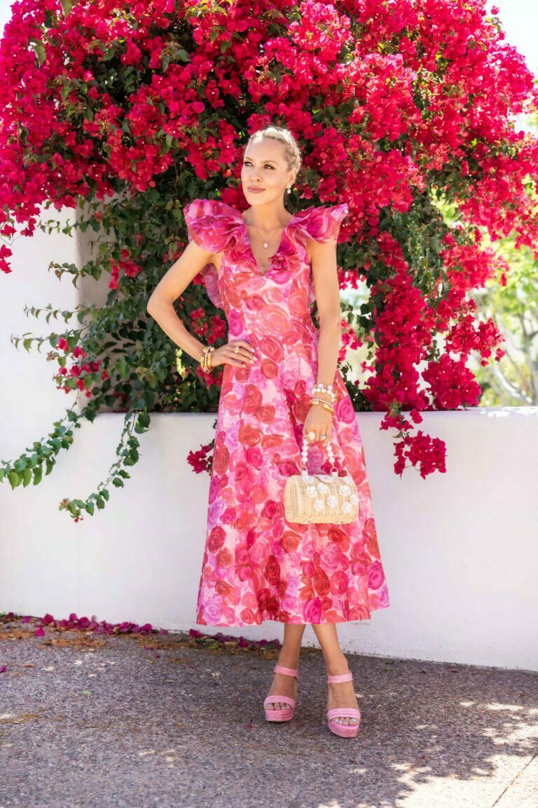 Enchanted Plunge midi dress 8