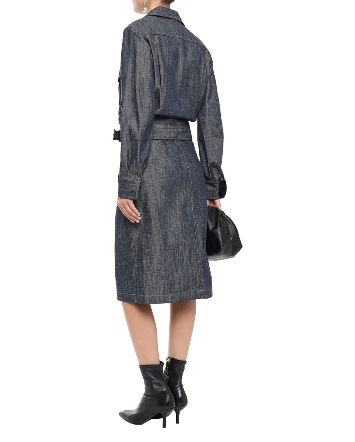 Denim convertible jacket for short, long and midi dress