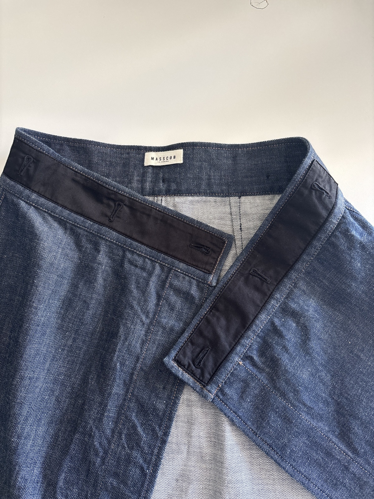 Denim convertible jacket for short, long and midi dress