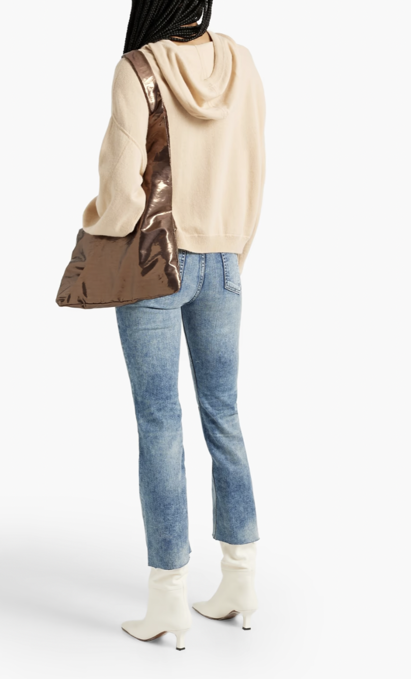 Nina faded high-rise kick-flare jeans
