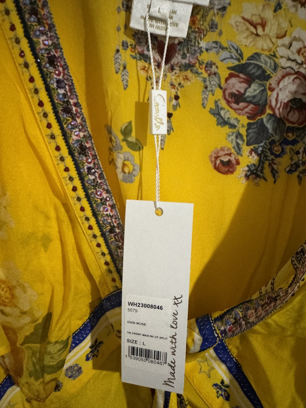 - BNWT Own muse tie front maxi size L