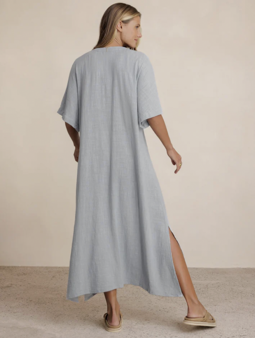 Sevilla Cotton Kimono Slate Blue