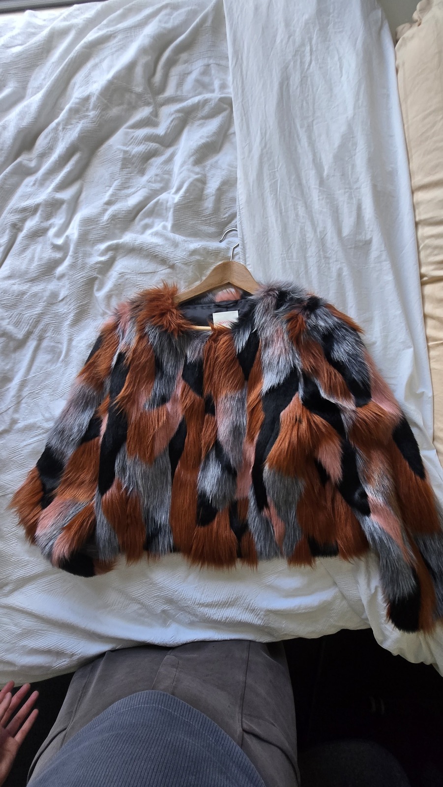 Faux Fur Jacket size 10 (brand new)
