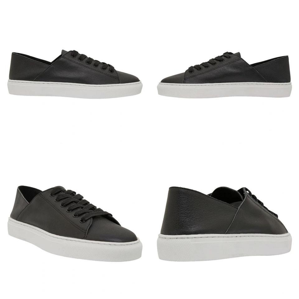  “RIALTO” BLACK LEATHER SNEAKER