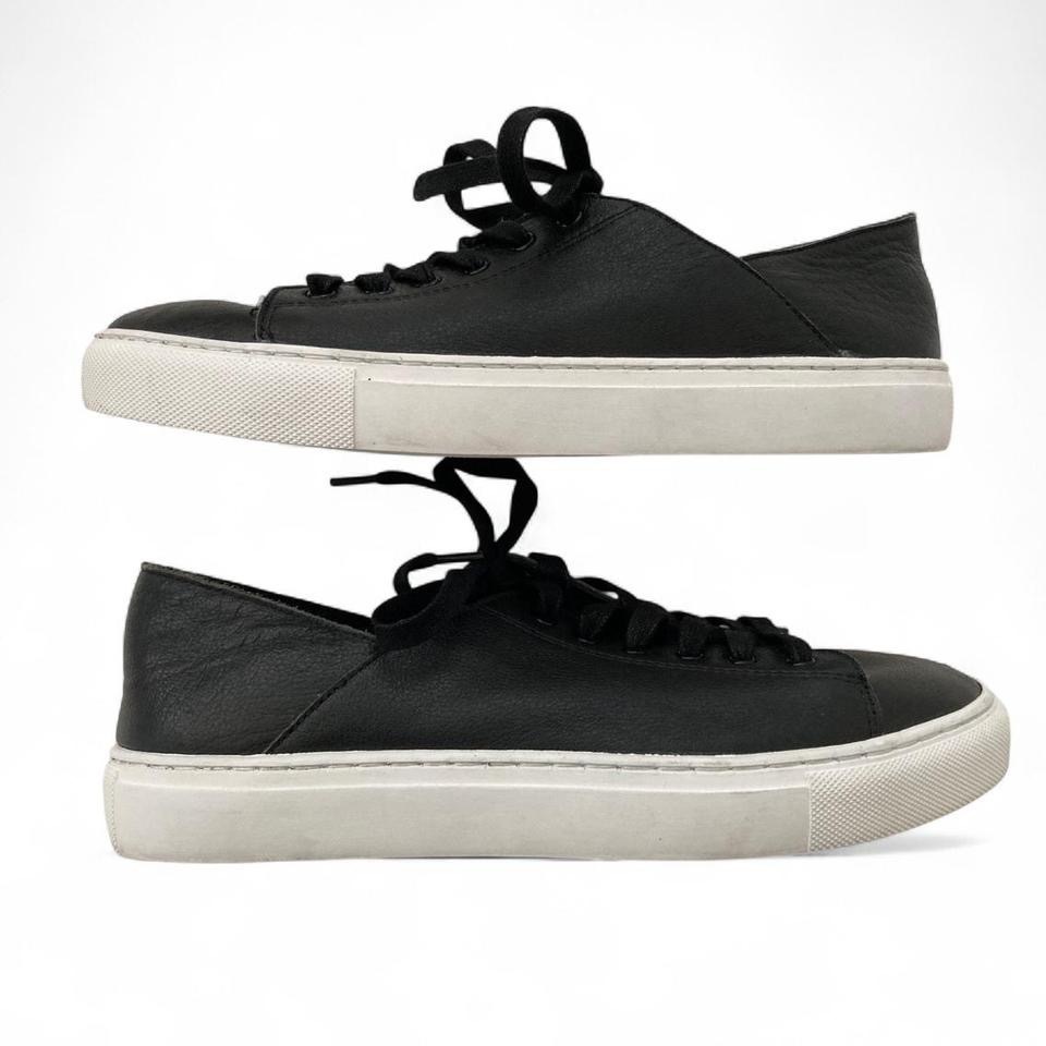  “RIALTO” BLACK LEATHER SNEAKER