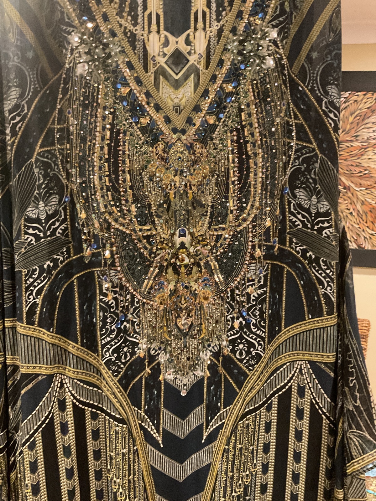 Art Deco style column dress