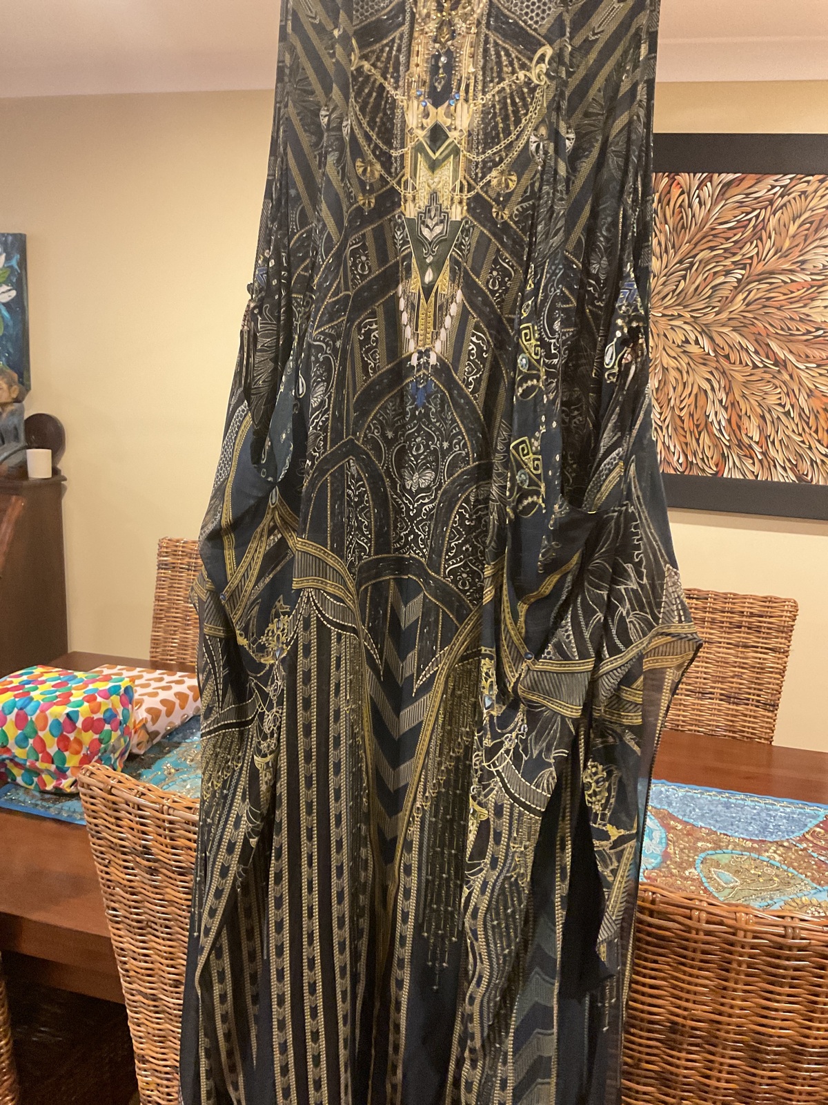 Art Deco style column dress