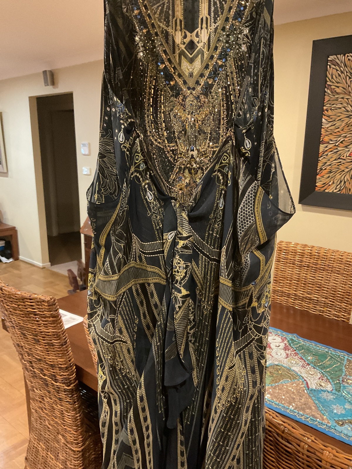 Art Deco style column dress