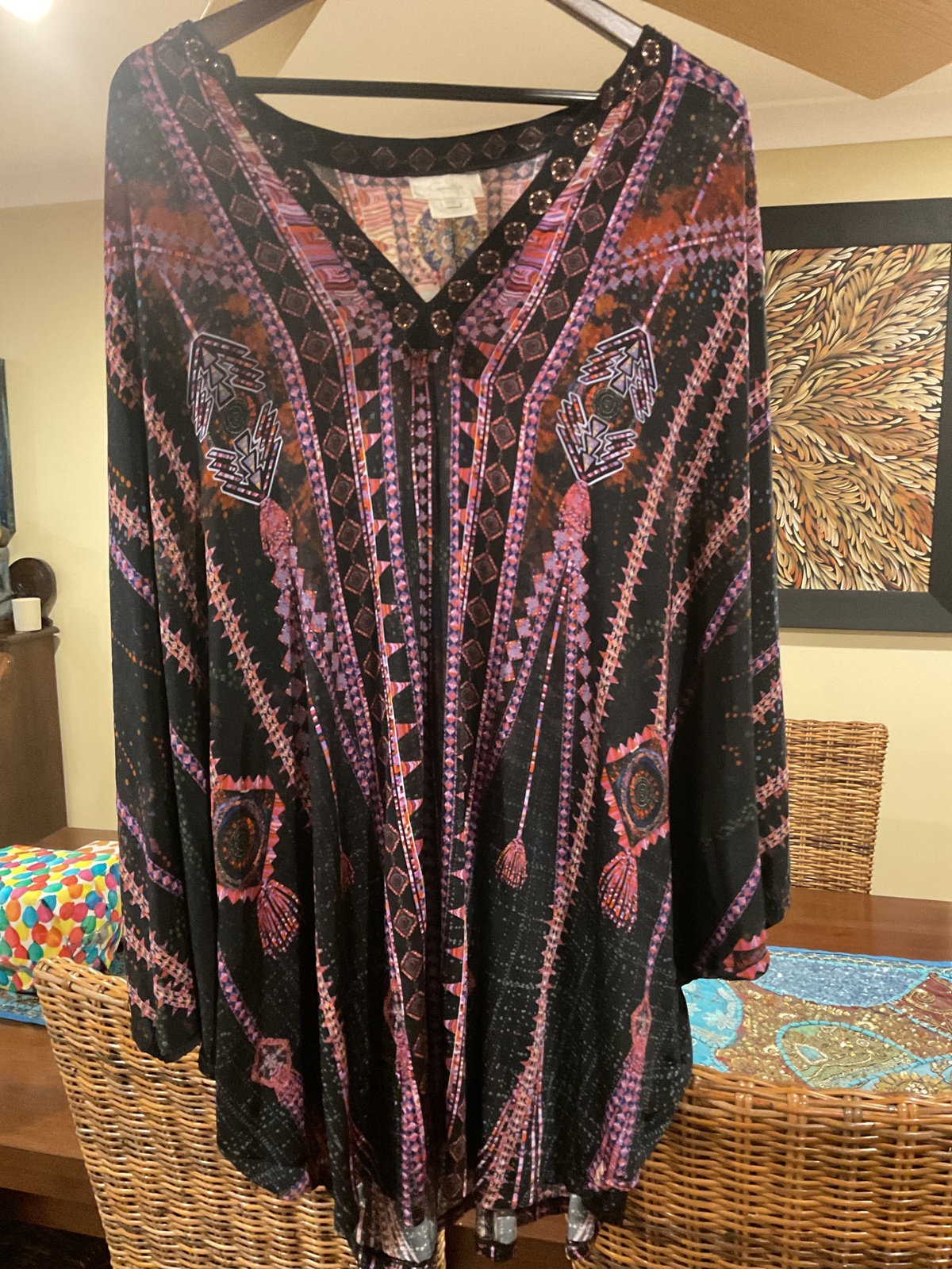 Bat wing kaftan