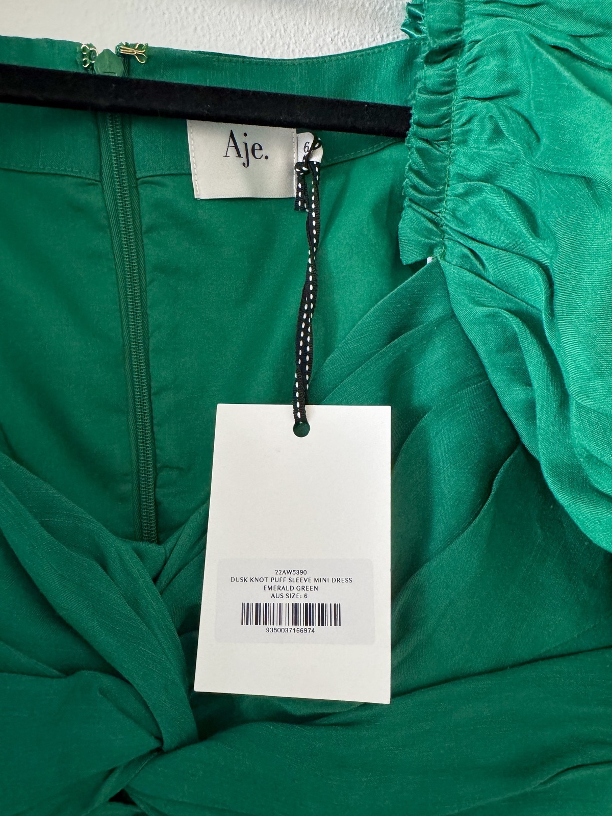 - Dusk Knot Puff Sleeve Mini Dress