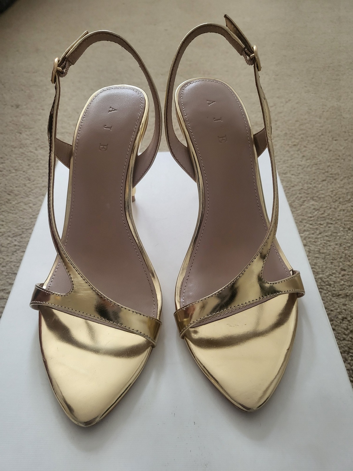 gold heeled sandals