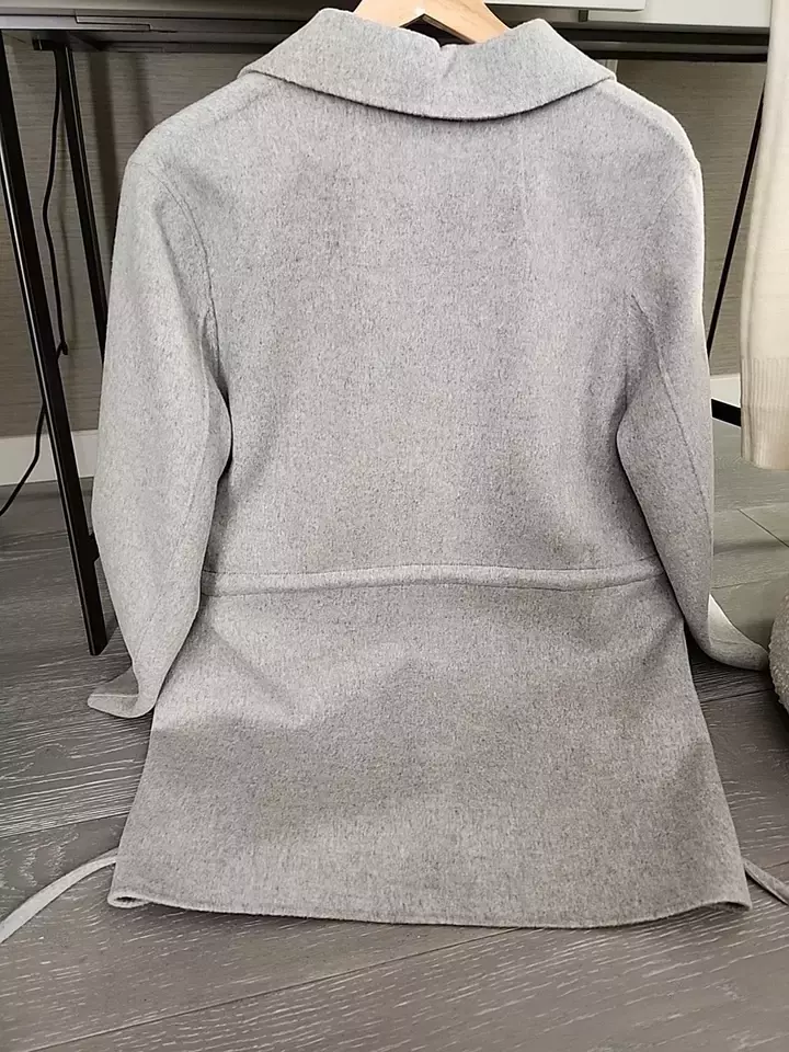 Clairene double-breasted wool and cashmere-blend felt coat