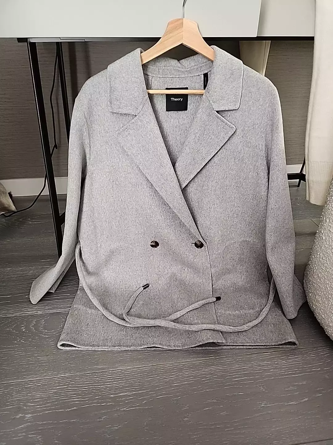 Clairene double-breasted wool and cashmere-blend felt coat
