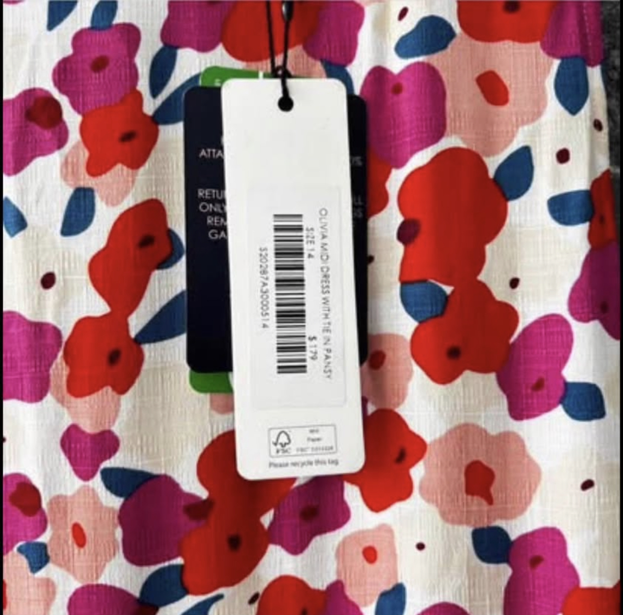 Olivia Dress in Pansy 14