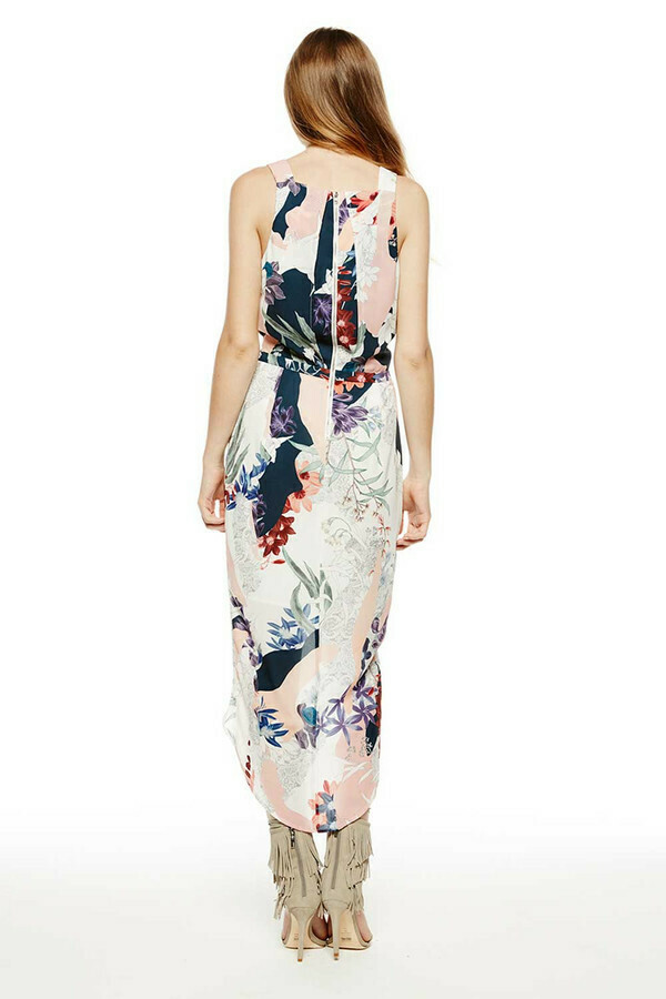  Laughing For Life Drape Midi Dress