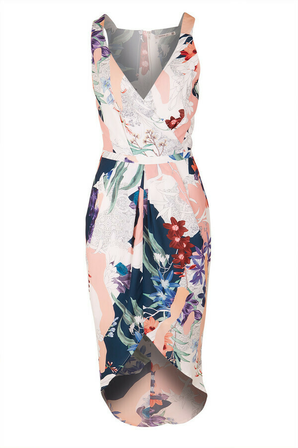  Laughing For Life Drape Midi Dress