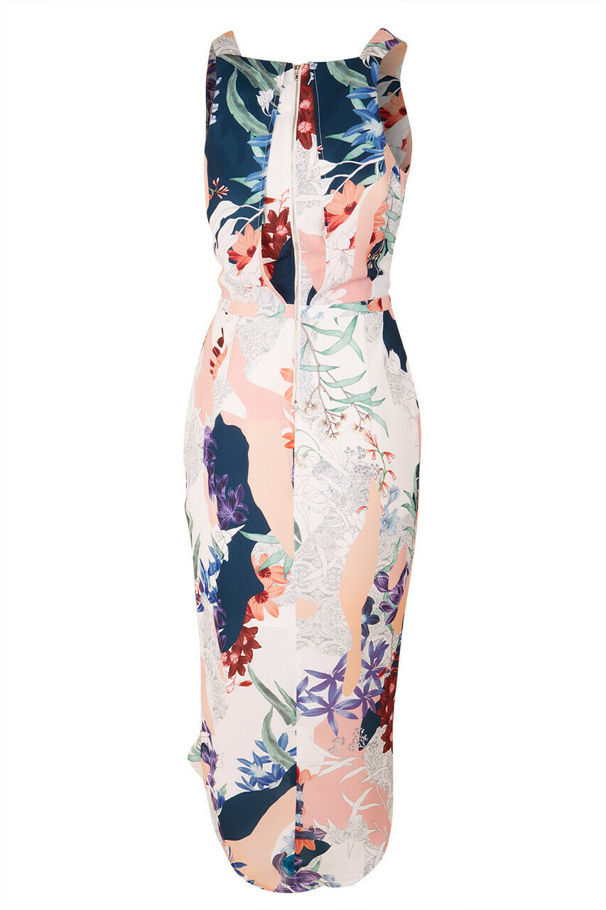  Laughing For Life Drape Midi Dress