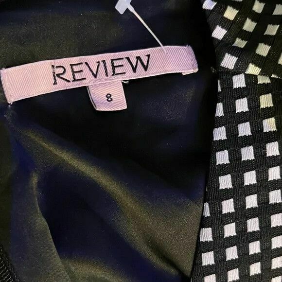 Gingham Check V Neck Wrap Office Midi Pencil Dress RRP$289