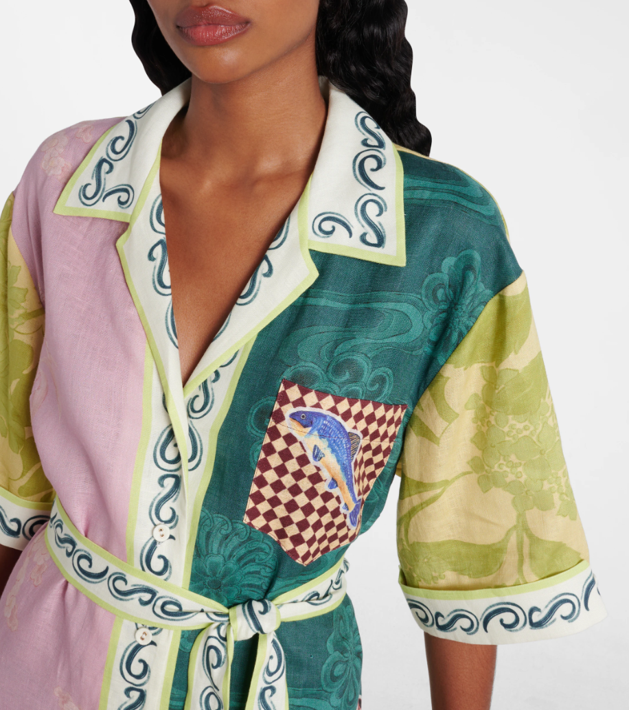 Rochester belted linen minidress AU14/US10