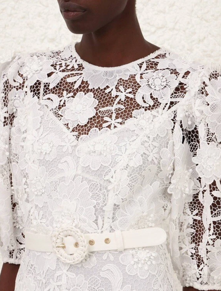 HALLIDAY LACE FLOWER DRESS SIZE 0/AU8/US4