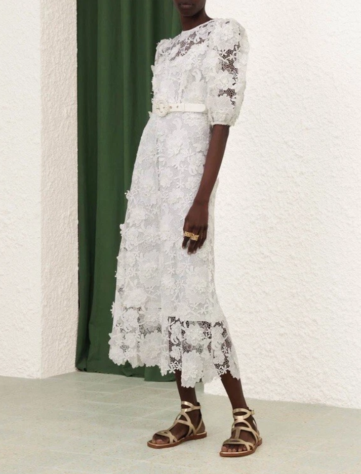 HALLIDAY LACE FLOWER DRESS SIZE 0/AU8/US4