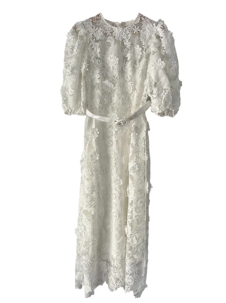 HALLIDAY LACE FLOWER DRESS SIZE 0/AU8/US4