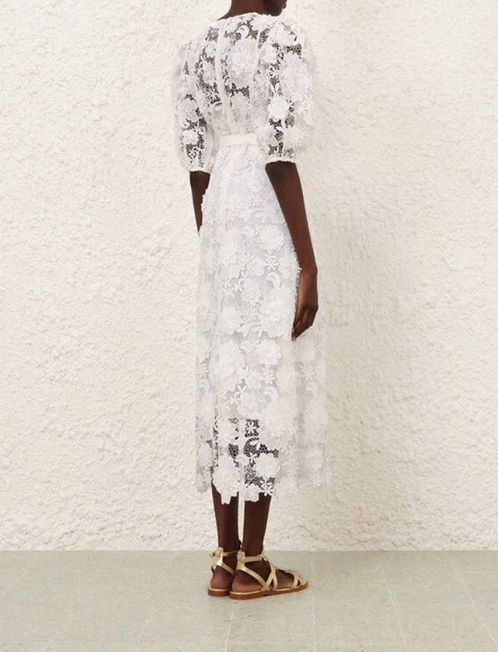 HALLIDAY LACE FLOWER DRESS SIZE 0/AU8/US4