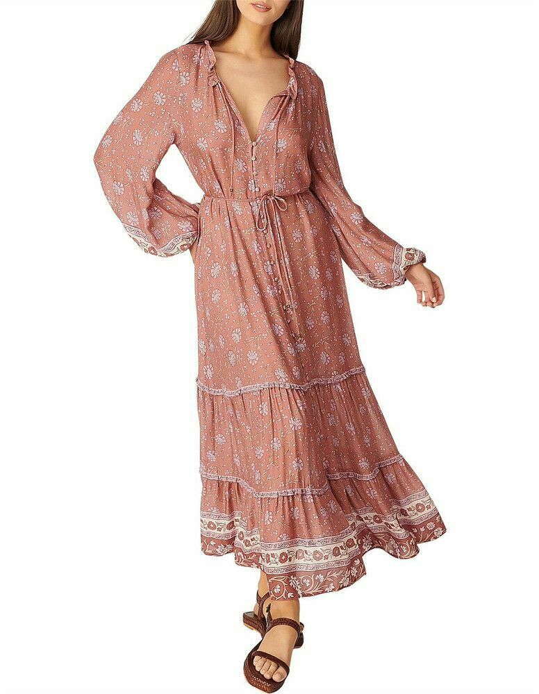 Aurora Leona Long Sleeve Maxi Dress NWT RRP$349