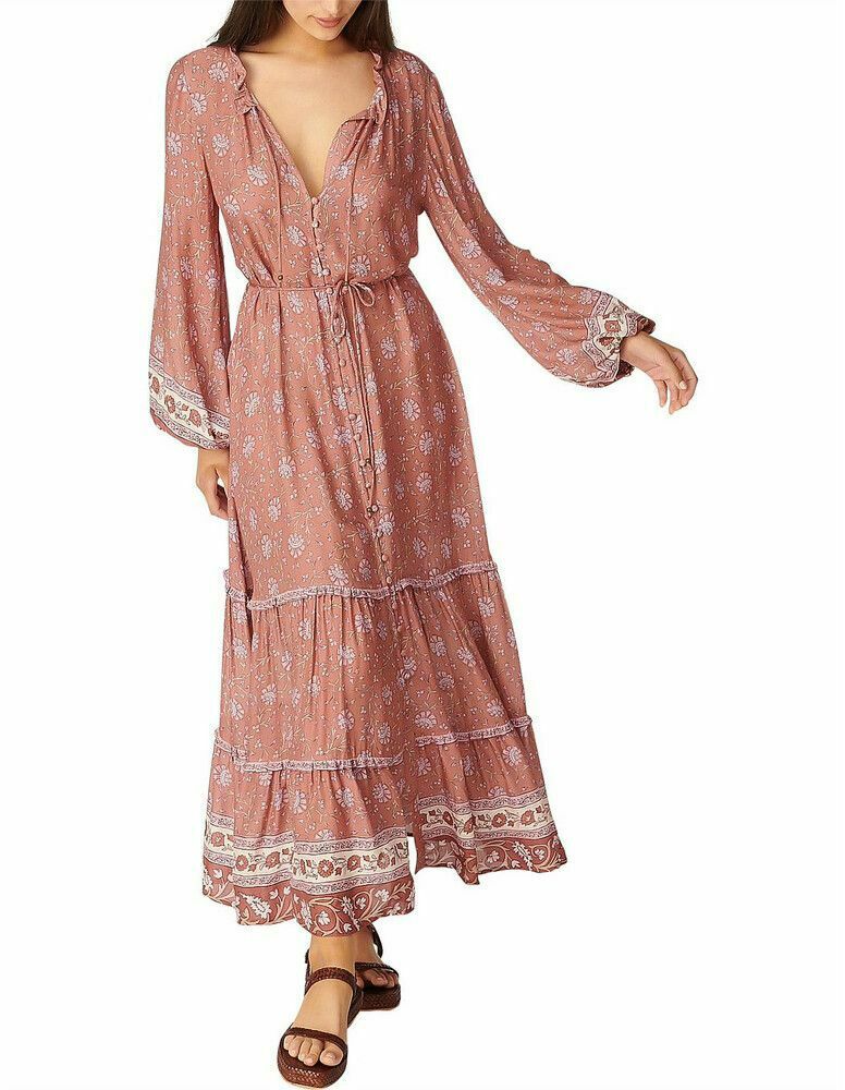 Aurora Leona Long Sleeve Maxi Dress NWT RRP$349