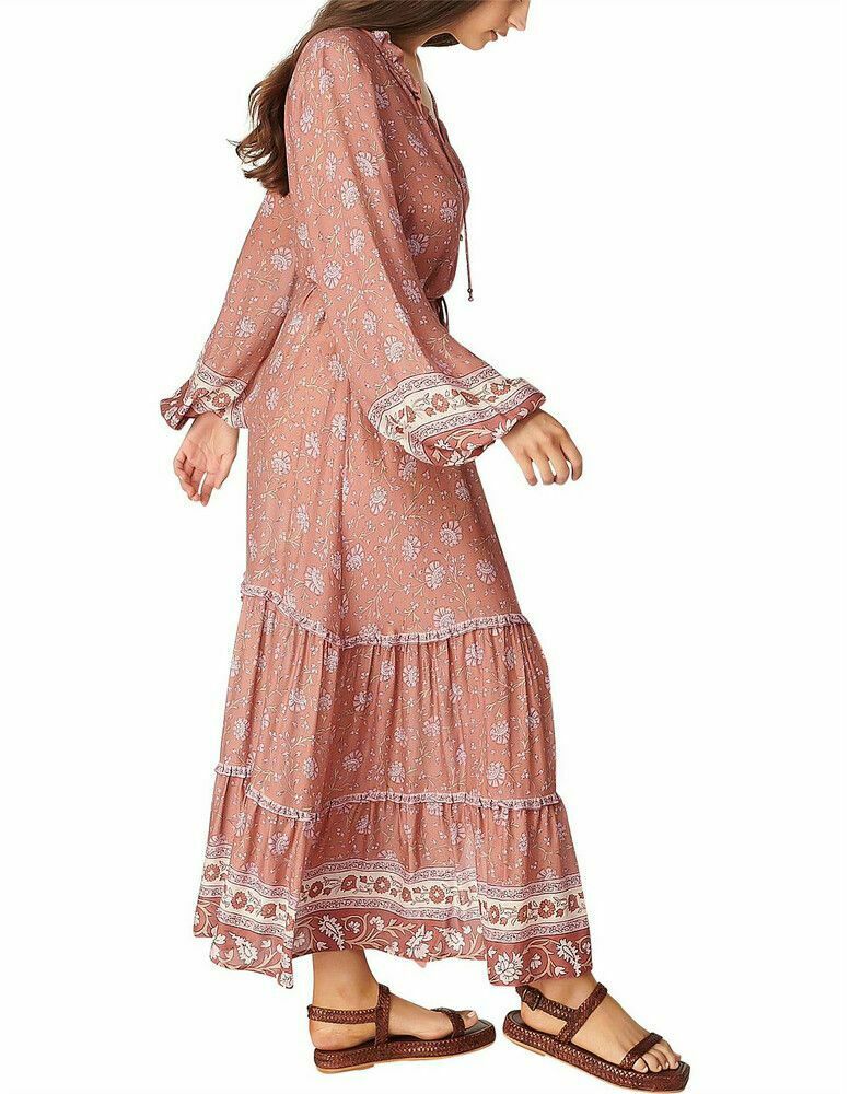 Aurora Leona Long Sleeve Maxi Dress NWT RRP$349