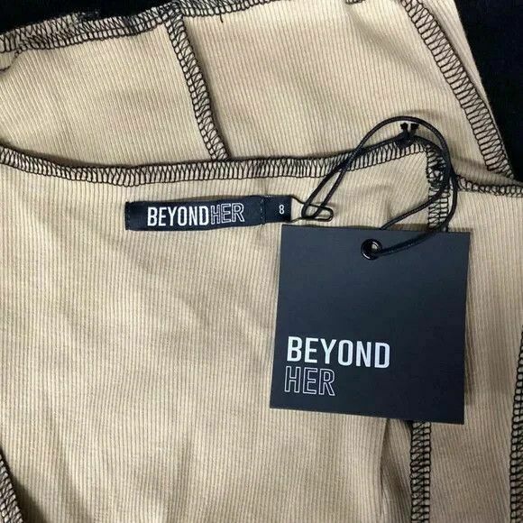 Lucia Button Front Vest Crop Top in Desert NWT