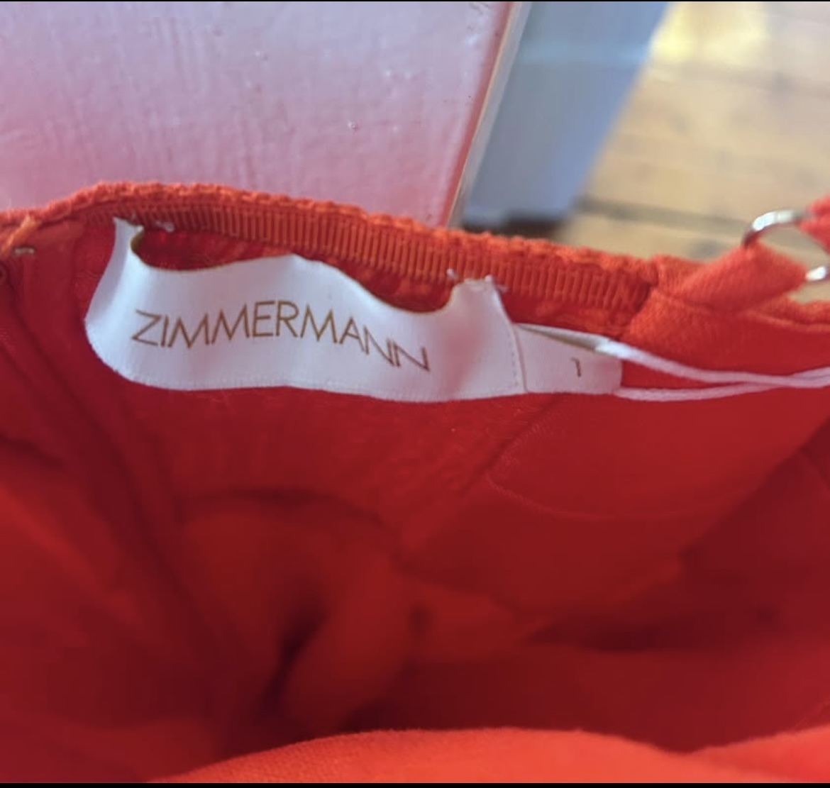 Wonderland Picnic Midi Dress Red Size 1 - new with tags