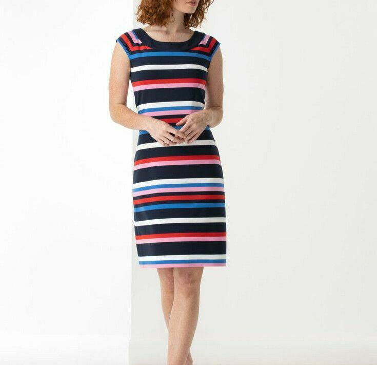 Parisian Stripe Ponte Dress