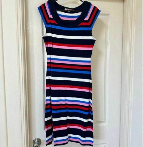 Parisian Stripe Ponte Dress